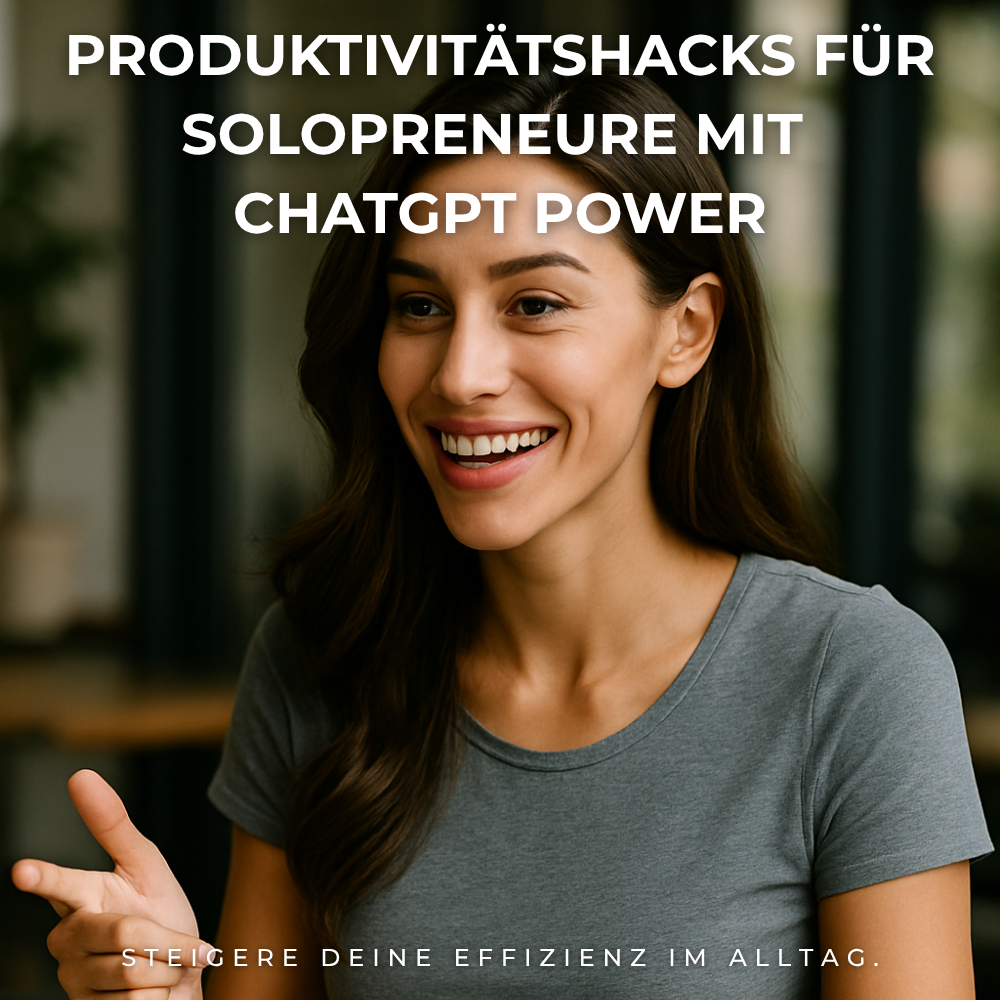Produktivitätshacks für Solopreneure mit ChatGPT Power